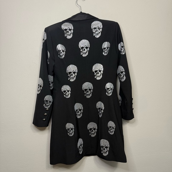 AKIRA Rhinestone Skull Blazer Dress - Picture 7 of 8